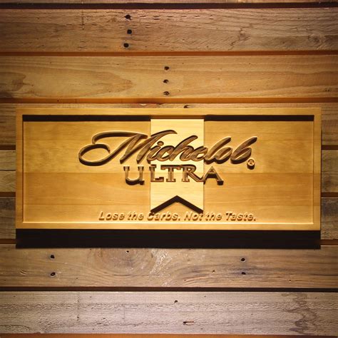 Michelob Ultra Wooden Sign Safespecial