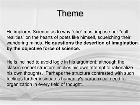 Ppt Sonnet To Science By Edgar Allan Poe Powerpoint Presentation