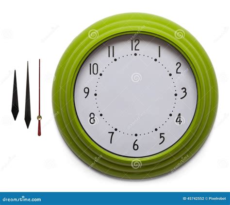 Green Clock Stock Photo Image Of Clock Hand Deadline 45742552