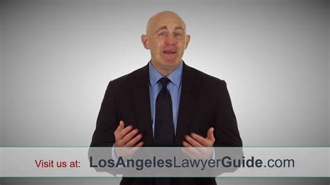 Los Angeles Lawyer Guide Youtube