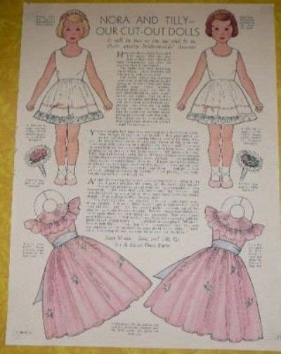 Nora Tilly Paper Doll Pages Womens Home Mag