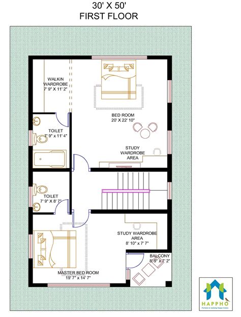 Floor Plan For X Feet Plot Bhk Square Feet Sq Yards