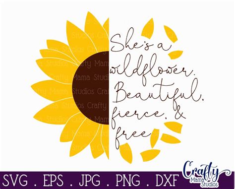 Free 320 She's A Wildflower Svg SVG PNG EPS DXF File