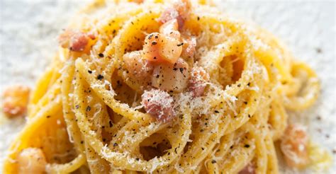 Carbonara Den Bedste Opskrift P Cremet Spaghetti Pasta Carbonara Mandekogebogen