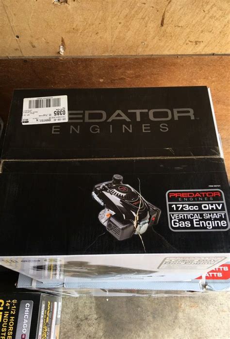Predator Engines 173cc Ohv Vertical Shaft Gas Engine Brand New For