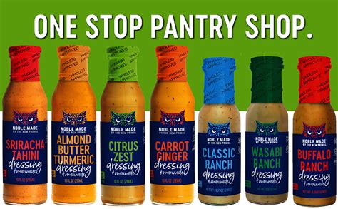 Noble Made By The New Primal Dressing Variety Pack Includes Sriracha Tahini