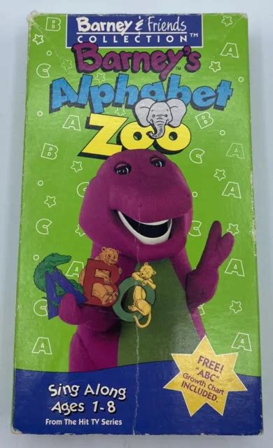 Barney Barneys Alphabet Zoo Vhs 1994 Kinder Klassisches Video