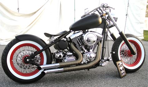 Bobber choppers have a long and. Bobber Motorcycle Pic