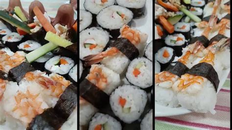Resepi Sushi Halal Dan Cara Mudah Membuat Sushi Bhg 1 YouTube