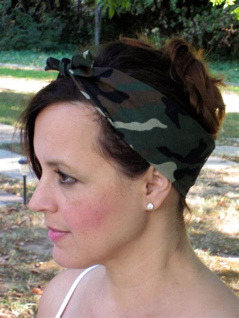 Camouflage Dolly Bow Camouflage Bandana By Coloronmaterial On Etsy Camo