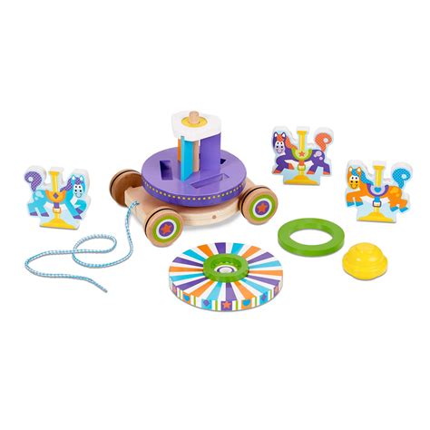 Melissa And Doug First Play Carousel Pull Toy