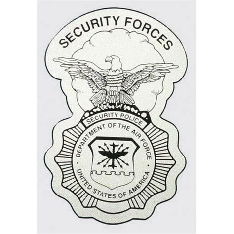 Usaf Security Forces Shield Decal Air Force Decals And Stickers