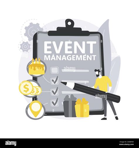Event Management Abstract Concept Vector Illustration Stock Vector