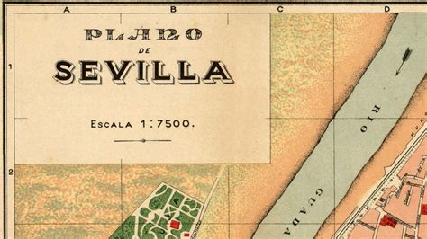 Old Map Of Seville Sevilla Spain 1904 Vintage Map Wall Map Print