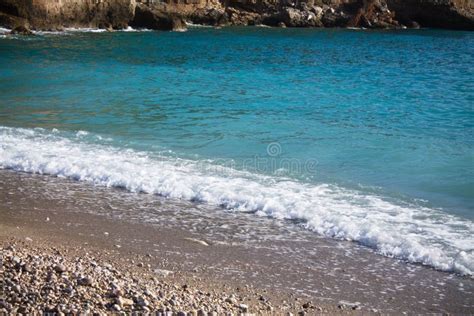 Beautiful Turquoise Aegean Sea In Turkish Kabak Bungalow Resort Turkey