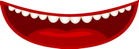 Clipart Mouth In A Cartoon Style