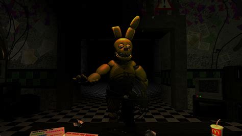 Sfm Fnaf 2fnaf 3fnaf 4 Springbonnie In Office By Tonkofnafgamer555