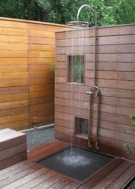 Imagine How Refreshing This Waterfall Outdoor Shower Would Feel