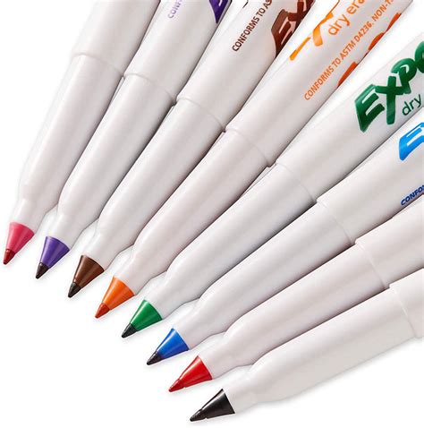 Expo Low Odor Ultra Fine Dry Erase Markers 8 Assorted Colors Expo