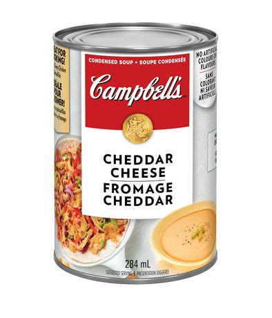 The king of all cheeses when it comes to coating your noodles. Campbell's Creams Cheddar Cheese | Walmart Canada
