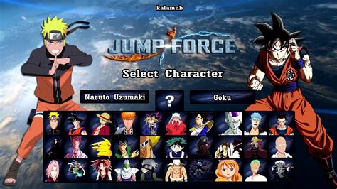 Jump Force Complete Full Character Roster Youtube