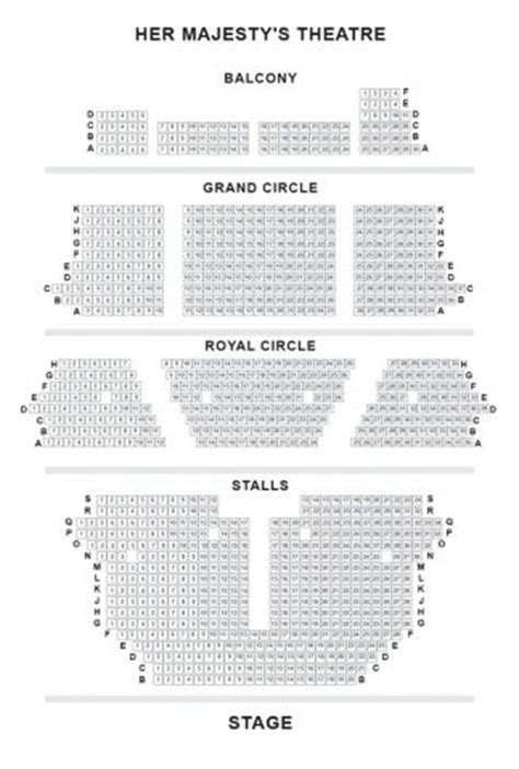 Her Majestys Theatre Seating Plan Location Shows London Theatre