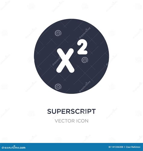Superscript Icon On White Background Simple Element Illustration From