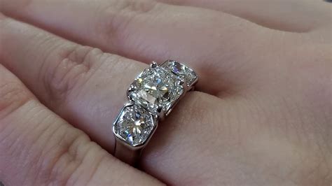 372 Ct Tiffany And Co Platinum Lucida 3 Stone Diamond Engagement Ring 2