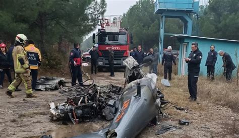 Bursa da tek motorlu uçak düştü 2 kişi yaşamını yitirdi