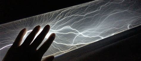 Fast Lightning Tube Illuminated Plasma Within Glass
