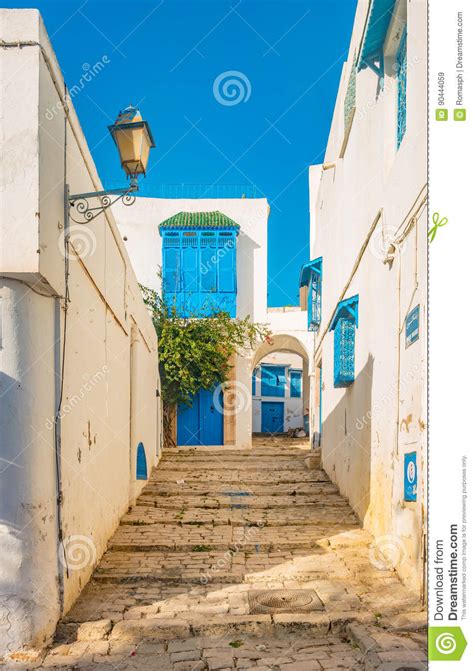 Sidi Bou Said Village De Famouse Avec Larchitecture Tunisienne