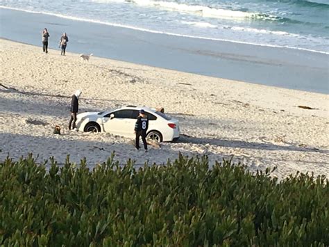 Man Puts The Car In Carmel Gets Stuck On The Beach For 7 Hours