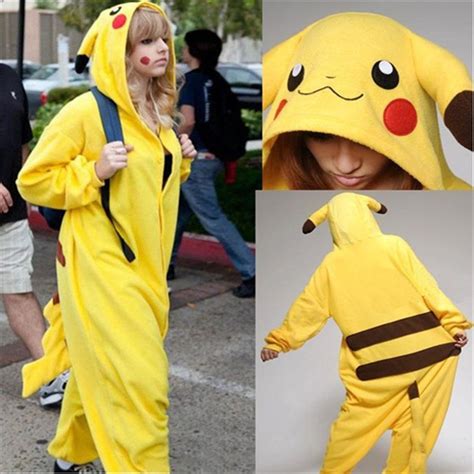 2016 Halloween Cospaly Pokemon Pikachu Costume For Adult Japan Anime