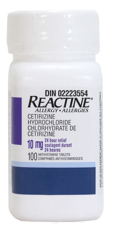 Buy Reactine Allergy 10 Mg Strength 24 Hour Relief Tablets At Wellca