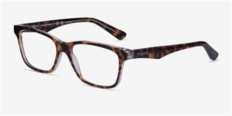 vogue eyewear vo2787 rectangle tortoise frame glasses for women eyebuydirect canada
