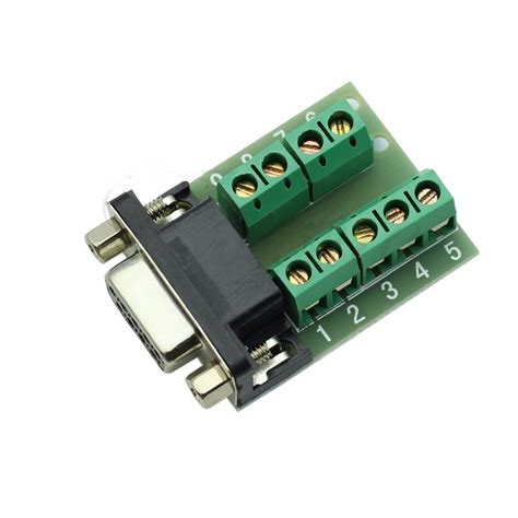 Db9 9 Pin Female Adapter Rs 232 Serial Port Interface Breakout Board