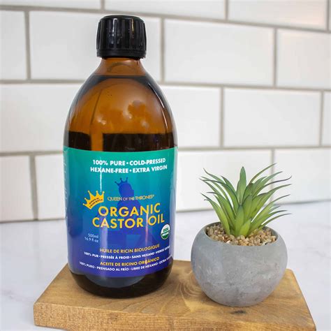 Organic Castor Oil 500ml 100% Pure, Hexane-Free, Expeller Pressed – Dr