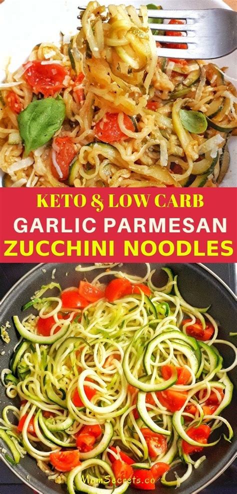 Looking for the comfort of chicken noodle soup without the carbs from noodles? Garlic Parmesan Zucchini Noodles | Recipe (With images) | Zuchinni recipes, Healthy recipes ...