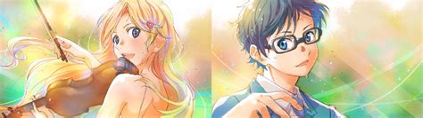 Your Lie In April Dual Screen Wallpaper Anime