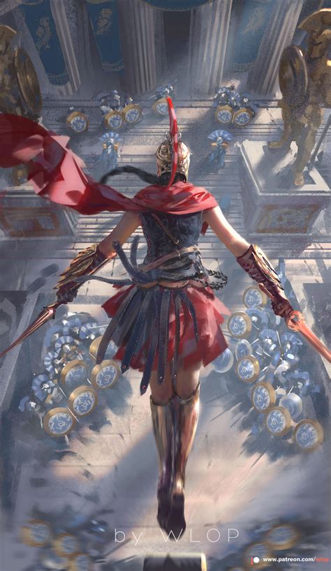 Kassandra Of Sparta Assassin S Creed And 1 More Drawn By Wlop Danbooru