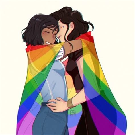 Lesbian Art Cute Lesbian Couples Lesbian Pride Lgbtq Pride Gay Art Queer Pride Yuri Anime