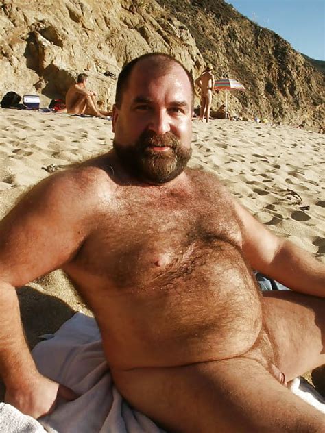 Vintage Hairy Nude Men Beach