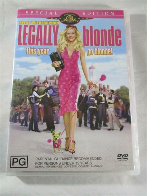 Legally Blonde DVD PAL Special Edition PG 2001 Metro Goldwyn Mayer
