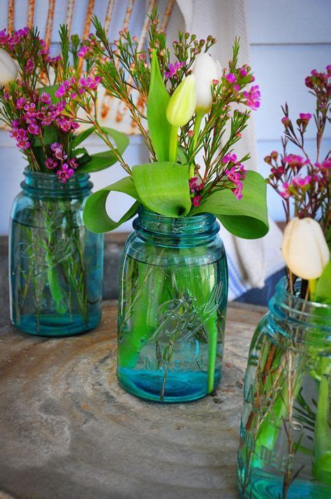 160 Mason Jars And Flowers ♥ Ideas Mason Jars Mason Jar Flowers Flowers