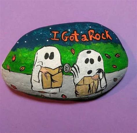 34 Rock Painting Ideas For Halloween And Fall
