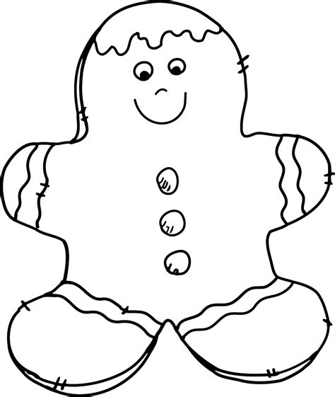 Black and white christmas gingerbread man mascot wearing a santa hat #1171483 by cory thoman. Gingerbreadman Clip Art Black And White | Search Results | Calendar 2015