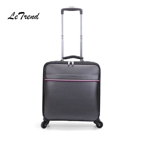 Letrend Spinner Vintage Suitcases Wheel Rolling Luggage 1620 Inch