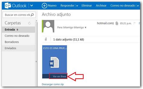 Outlook Como Adjuntar Archivos Correo Hotmail