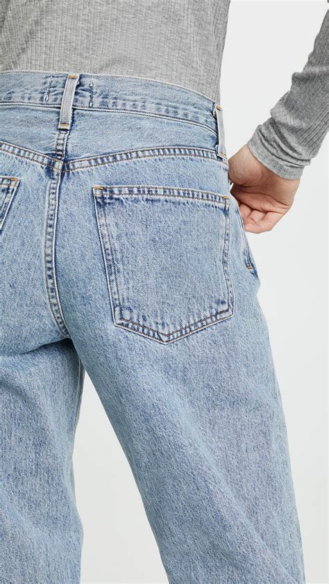 Agolde Denim Baggy Oversized Jeans With Pleats In Blue Lyst