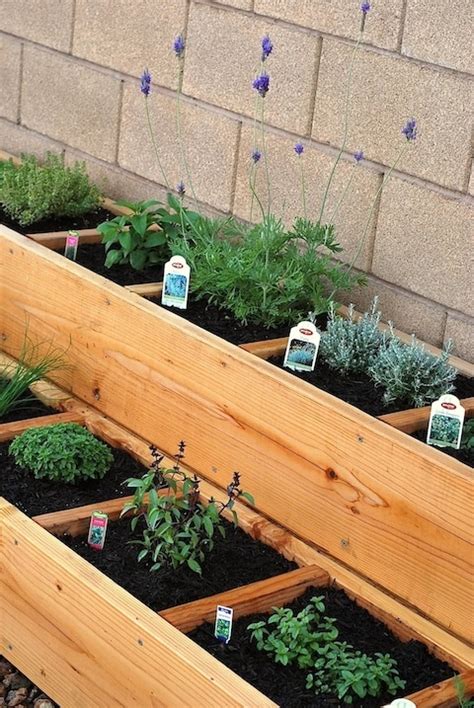 How to build a raised bed herb garden. how to make a divided, raised herb garden bed | Gardening ...